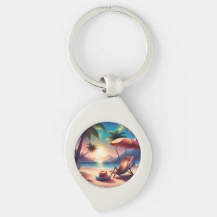 schöner Strand Schlüsselanhänger