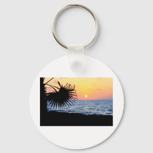 SCHÖNER STRAND-SONNENUNTERGANG SCHLÜSSELANHÄNGER