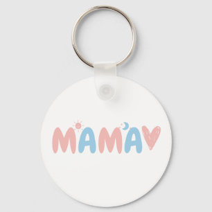 Schöner Sun&Moon MAMA Schlüsselanhänger