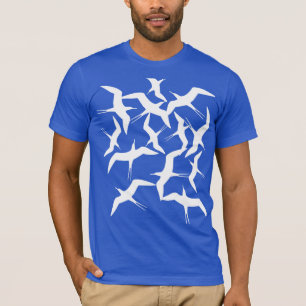 Schöner T - Shirt mit Vogelmuster