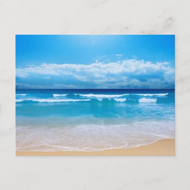 schöner Tag am Strand Postkarte (Vorderseite)