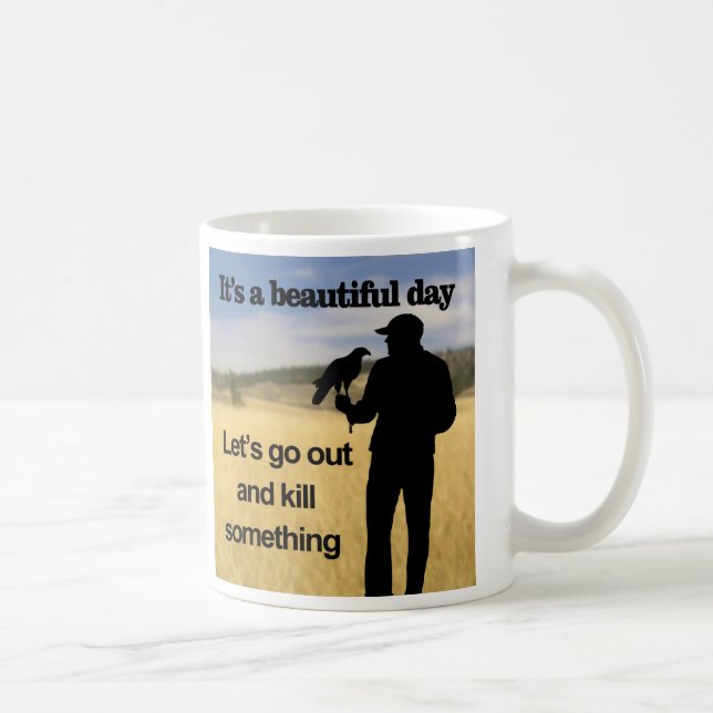 Schöner Tag für Falconry Kaffeetasse (Rechts)