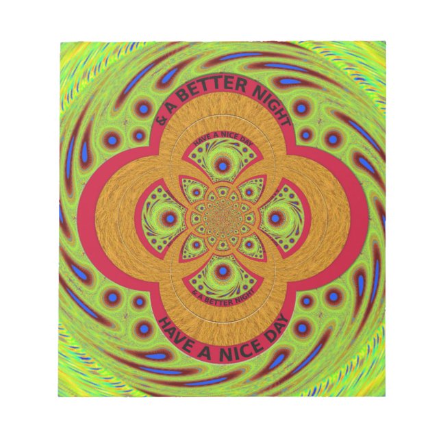 Schöner Tag Notizblock (Vorderseite)