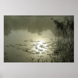 Schöner Tag über dem See Poster