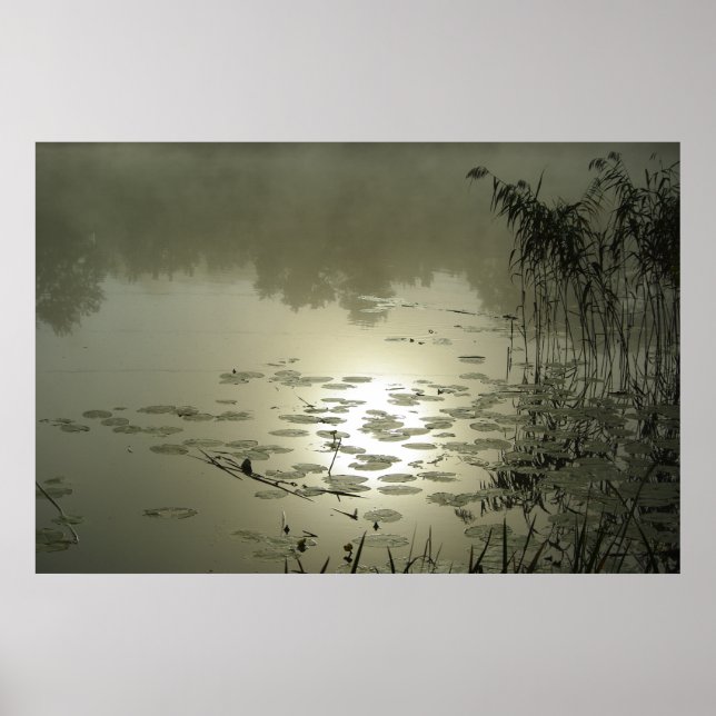 Schöner Tag über dem See Poster (Vorne)