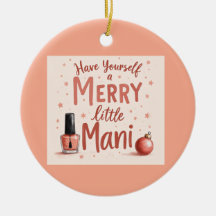 Schöner Tannenbaum-Schmuck für jeden Maniküre-Fan