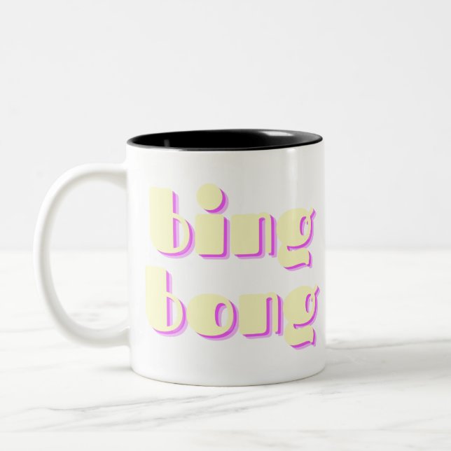 SCHÖNER TEXT ZWEIFARBIGE TASSE (Links)