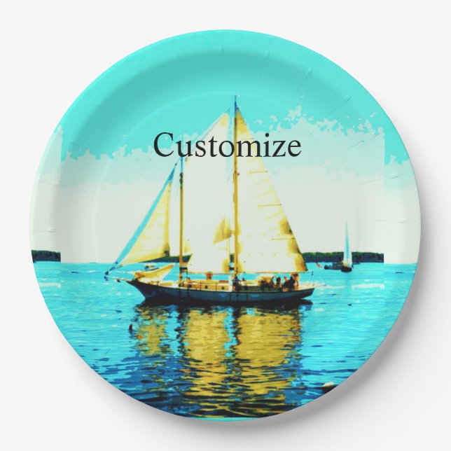 Schoner Thunder_Cove Cake Stand Pappteller (Vorderseite)