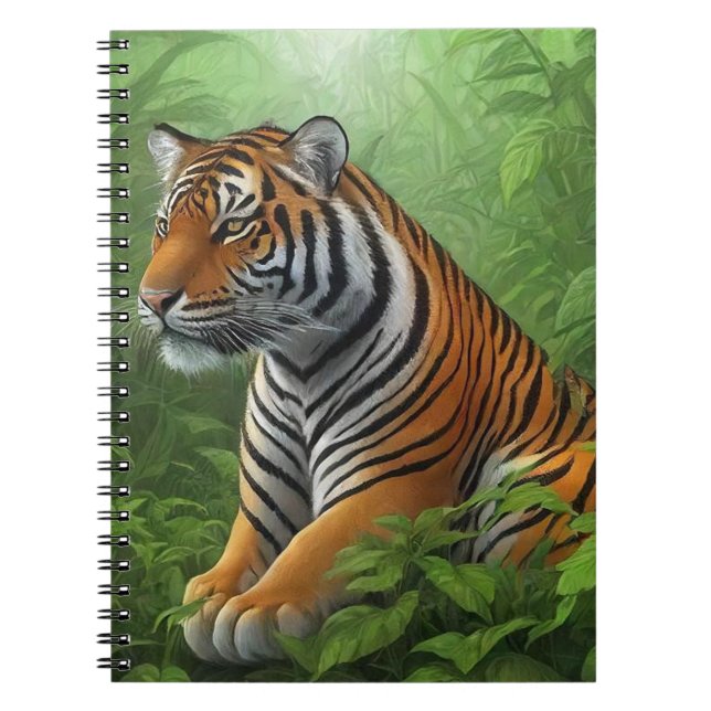 Schöner Tiger im Dschungel Notizblock (Vorderseite)
