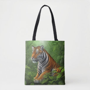 Schöner Tiger im Dschungel Tasche