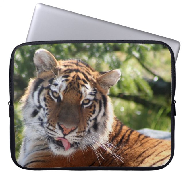 Schöner Tiger Laptopschutzhülle (Vorderseite)