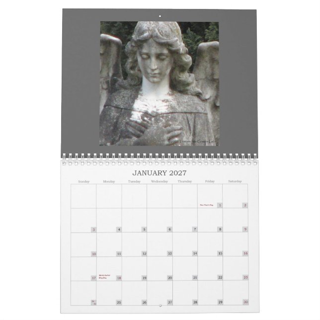 Schöner Tod - ein Kalender der Friedhofskunst (Jan 2027)