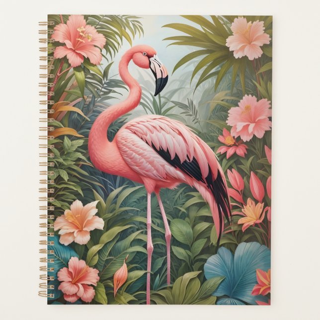 Schöner tropischer Flamingo Bird Planer (Vorderseite)