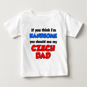 Schöner tschechischer Vater Baby T-shirt