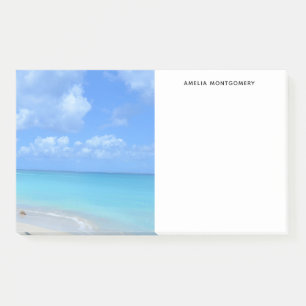 Schöner türkis-tropischer Strand  Post-it Klebezettel