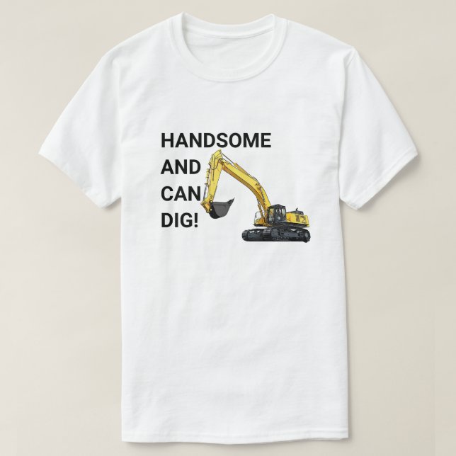 Schöner und leichter Grabungsbau T-Shirt (Design vorne)