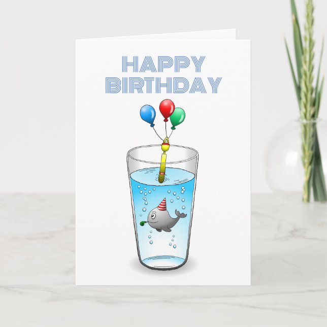 Schöner und Niedlicher Wal Karte (Vorderseite)