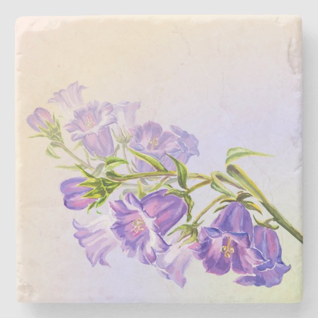 Schöner Untersetzer mit Blumengestein (Vorderseite)