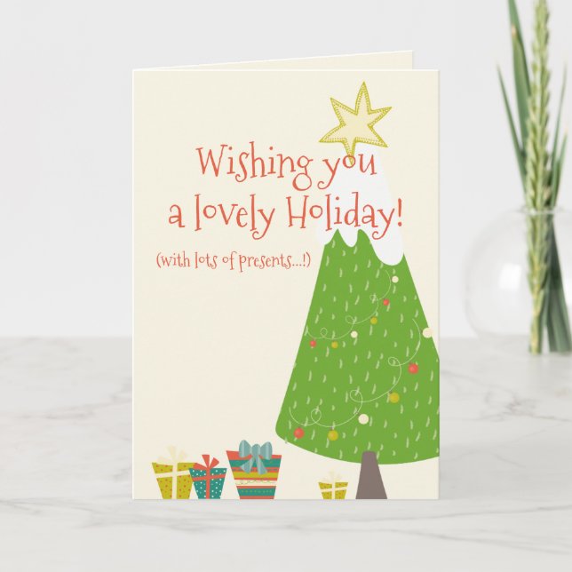 Schöner Urlaub - Funny Christmas Card Feiertagskarte (Vorderseite)