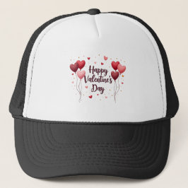 Schöner Valentinstag Eleganter Hut Truckerkappe