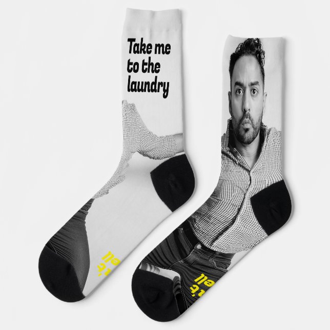 Schöner Vater | Funny Vater Socks Socken (Linkes Detail)
