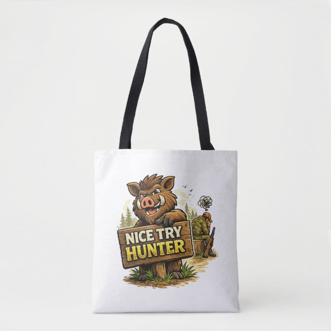 Schöner Versuch Jäger Tasche (Vorderseite)