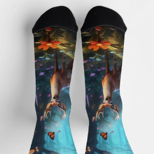 Schöner verwunschener Wald, eine mystische Oase Socken