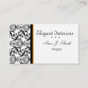 Schöner verzierter barocker Deluxe Damast-Designer Visitenkarte