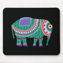 Schöner Verzierter Elefant Mousepad
