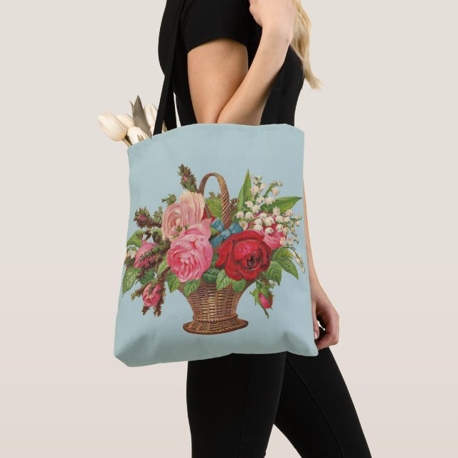 schöner Viktorianischer Blume Tasche (Von Nahem)