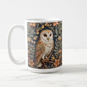 Schöner Vintager Barn Owl William Morris Inspirier Kaffeetasse