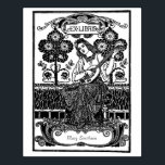 Schöner Vintager Ex Libris Individuelle Name Gummistempel<br><div class="desc">Organisieren Sie alle Ihre Lieblingsbücher in Ihrer persönlichen Bibliothek mit dieser Vintagen Ex-libris-Gummi-Briefmarke, die sich leicht mit Ihrem eigenen Namen anpassen lässt. Vintage Darstellung einer Frau, die ein Streichinstrument baut, Art Nouveau Style Illustration</div>