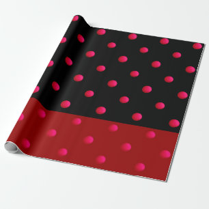 Schöner, Vintager Hintergrund, Polka Punkt, rot un Geschenkpapier
