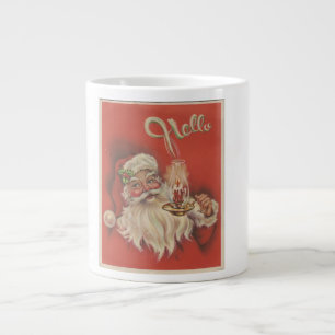 Schöner Vintager Weihnachtsmann Jumbo-Tasse