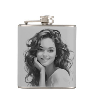 Schöner Vinyl Wrapped Flask Flachmann