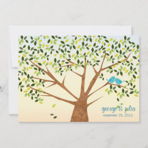 Schöner Vogelbaum Einladung