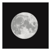 Schöner Vollmond auf schwarz