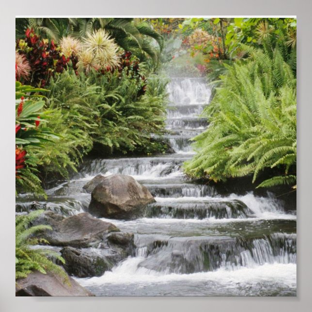 schöner Wasserfall Poster (Vorne)