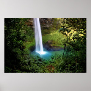 Schöner Wasserfall Poster