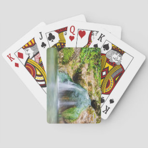 Schöner Wasserfall Spielkarten
