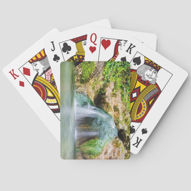 Schöner Wasserfall Spielkarten (Rückseite)