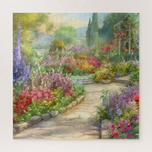 Schöner Watercolor Country Garden