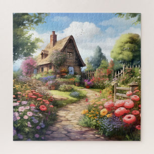 Schöner Watercolor Country Garden