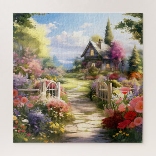 Schöner Watercolor Country Garden