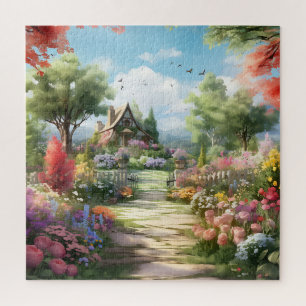 Schöner Watercolor Country Garden