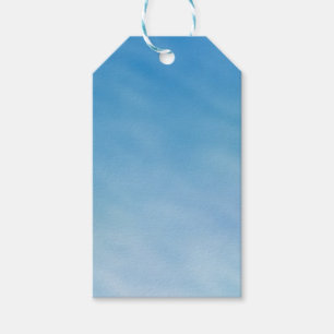 Schöner, weicher blauer Himmel mit träumerischen W Geschenkanhänger