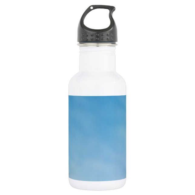 Schöner, weicher blauer Himmel mit traumhaften Wol Trinkflasche (Vorderseite)