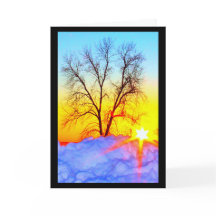 Schöner Weihnachtsaufstieg zum Sonnenuntergang
