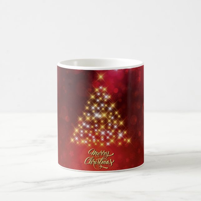 Schöner Weihnachtsbaum Kaffeetasse (Mittel)