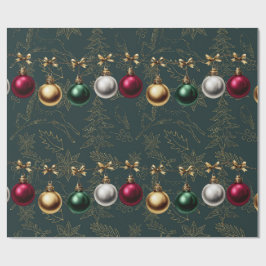 Schöner Weihnachtsbaumkugel-Schmuck Geschenkpapier